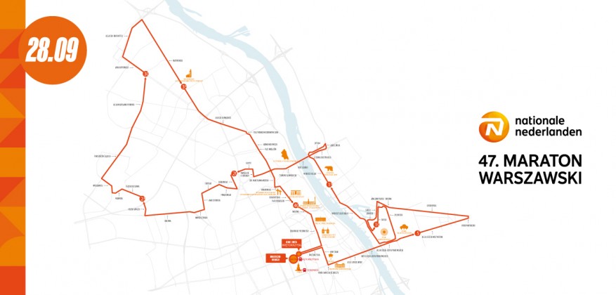 Trasa 47. Maratonu Warszawskiego